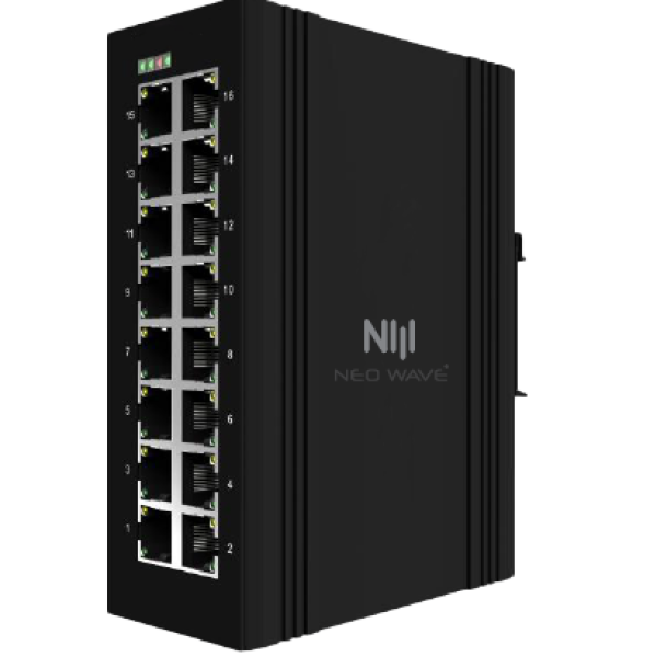 16-port unmanaged industrial Ethernet switch NW-IS-16TX
