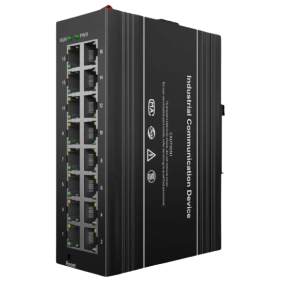16-port L2+ managed industrial Ethernet switch NW-ISM-16TX-C