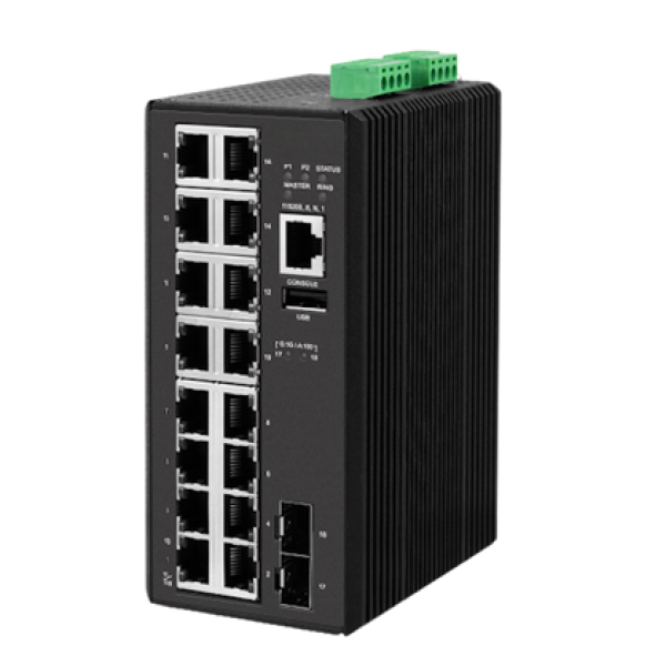 18-port Gigabit managed industrial switch NW-ISM-18G-2F-X4